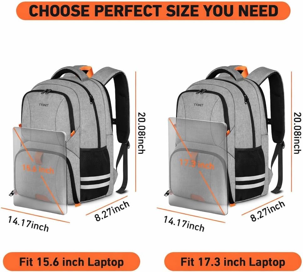 Ytonet Gym Backpack for Men Women, Backpack for Men with Shoe Compartment