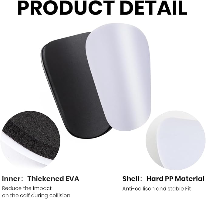 2 Pairs Mini Shin Guards Youth Soccer Tiny Shin Protective Pads Small Shin Guards Miniature Shin Pads Professional Protection for Soccer Players Kids Teenagers