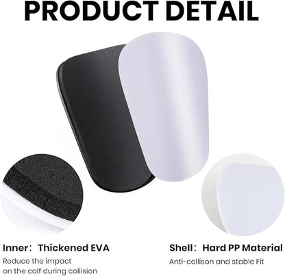 2 Pairs Mini Shin Guards Youth Soccer Tiny Shin Protective Pads Small Shin Guards Miniature Shin Pads Professional Protection for Soccer Players Kids Teenagers