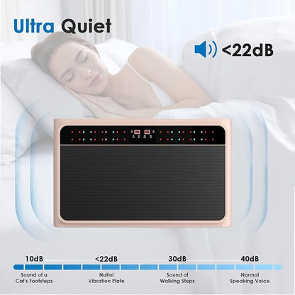 Vibration Plate Exercise Machine - Whole Body Workout Vibration Platform Lymphatic Drainage Machine for Weight Loss Home Fitness with Resistance Bands Remote