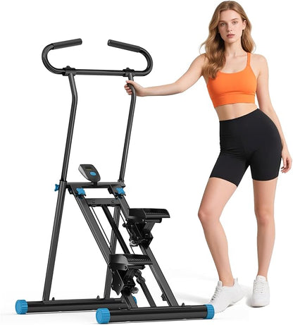Stair Stepper for Home Gym, 2025 Upgrade Stair Climber w/ 3-Level Resistance & Height, Non-Slip Pedals, Digital Tracker & Phone Holder Home Exercise Machine for Women Men