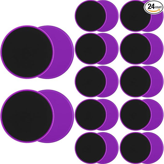 Wettarn 24 Pcs Core Sliders for Working Out Abdominal Exercise Gliding Discs Dual Sided Workout