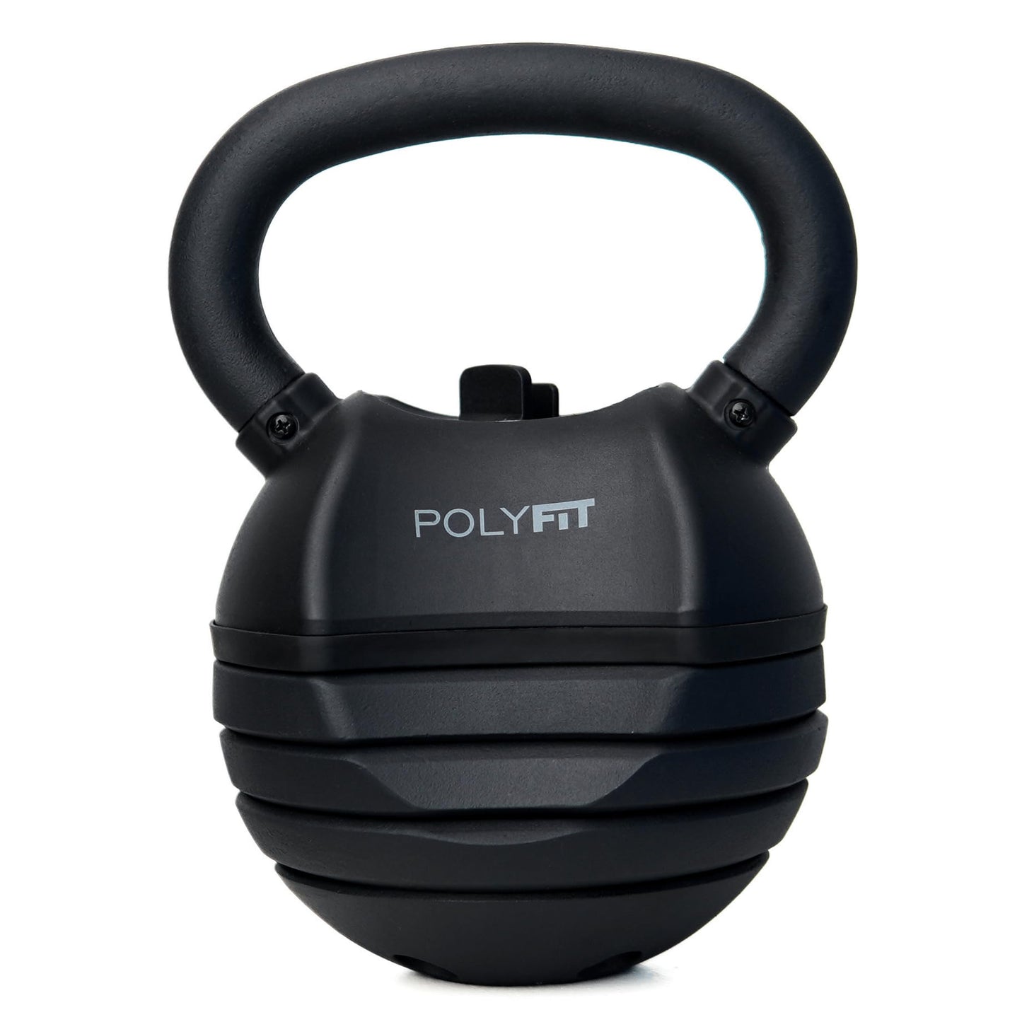 Polyfit Adjustable Kettlebell Set | 30/40/50 lbs | Kettlebell Weights for Home Gym (BLACK - 50 LB)