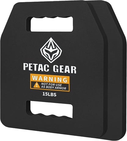 PETAC GEAR Tactical Weights Plates For Weighted Vest For Men Workout,5/10/15/20 LBS Weight Strength Training Vests Equipment Workout Gear