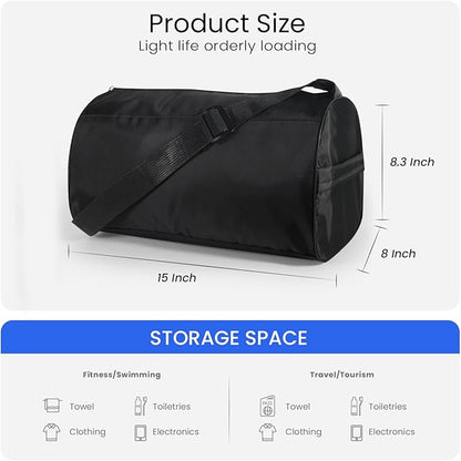 C&F BOGMOST Small Gym Bag for Women & Men,Small Lightweight Duffel Bag Carry On Bags Mini Duffel Travel Bag Waterproof Sports Bags for Workout/Sport/Travel, Orange