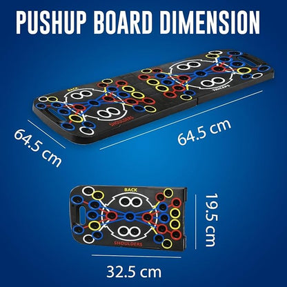 Push Up Board, Portable 25-In-1 Push up Board for Men, | Pilates Bar & Fitness Accessories with Resistance Bands & Ab Roller Wheel, Professional Strength Training Equipment For Man and Women