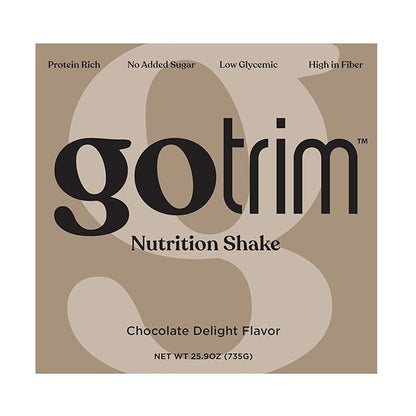 GoTrim Chocolate Protein Shakes Ready to Drink ??High Protein, High Fiber, Meal Replacement, No Added Sugar, Gluten-Free, 14 Servings ??Perfect for Weight Loss, Muscle Building, and Busy Lifestyles
