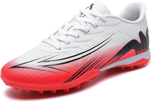Men's High Top Soccer Shoes FG Long Spikes Adult Football Shoes Lightweight Professional Athletic