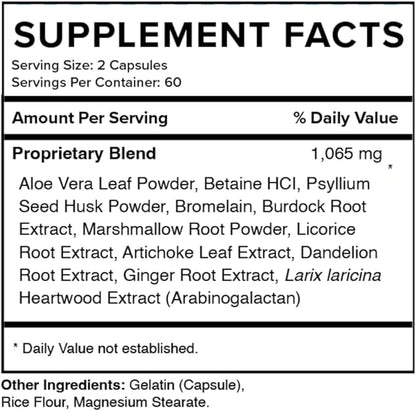 New from Eaters Digest | Prebiotic | Probiotic | Digestive Support | Gut Soothing | Healthy Gut Lining | Max Nutrient Absorption | 120 Capsules (60-Day Supply)