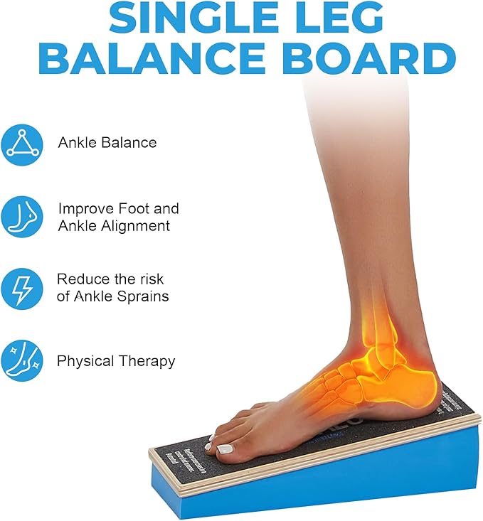 Athletic Balance Boards,Slant Board,Wobble Board,Balance Wedge for Condition Your Body and Prevent Injury