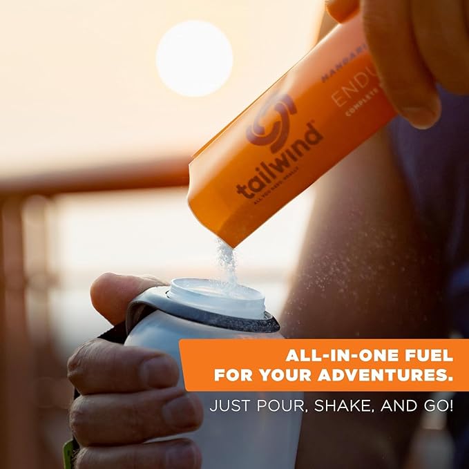 Tailwind Nutrition Endurance Fuel, Carbohydrate & Electrolyte Sports Drink Mix Powder, Gluten-Free, Vegan, Mandarin, 50 Servings