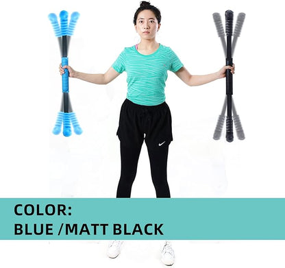 Elastic Fitness Stick Elastic Bar Body Exercise Bar Muscle Training for Exercise Tremor Stick Shoulder Rehabilitation Physical Therapy, Aerobics,Body Shaping Home Gym Yoga, Pilates