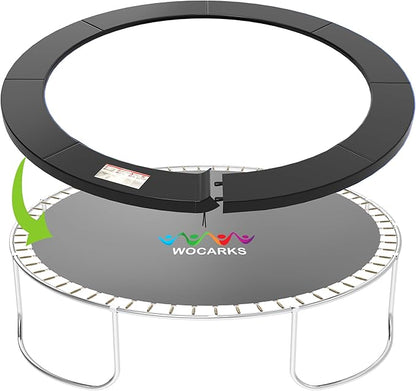 Trampoline Pad, 10ft 12ft 14ft Trampoline Replacement Safety Pad, Waterproof and Tear-Resistant Safety Spring Cover Round Frame Pad