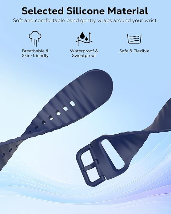 MoKo 2Pack Sport Watch Band Compatible with Apple Watch Band Ultra3/2/1 49mm/Series 11/10/9/8/7/6/5/4/3/2/1/SE3/SE2/SE 46/45/44/42/41/40/38mm,Adjustable Breathable Strap