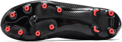 Men's High Tops Soccer Shoes,Lace-Up Athletic Football Cleats Lightweight Indoor/Outdoor TF AG Turf Training Soccer Cleats Sneaker