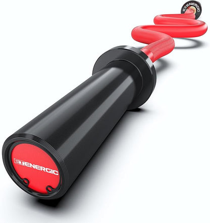 47" Olympic EZ Curl Bar 500-lbs Capacity Steel Barbell Suitable for 2" Weight Plates, 2-Inch Curl Bar for Weight Lifting,Hip Thrusts,Squat,Biceps-Home Gym Weight Bar