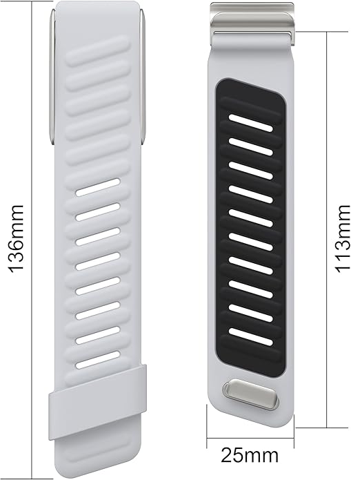 Comfort Durable Silicone Wristband Compatible with WHOOP 4.0 Band, Soft Silicone Sports Loop Strap for Men & Women, with U Shapped Connector