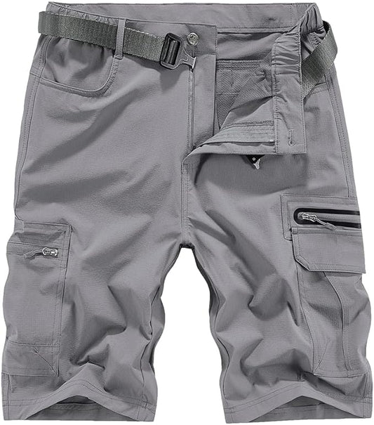 Quick Dry Hiking Shorts Men's Cargo Casual Outdoor 4-Way Stretchy Lightweight Summer Short with
