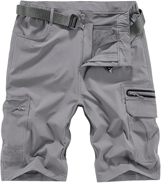 Quick Dry Hiking Shorts Men's Cargo Casual Outdoor 4-Way Stretchy Lightweight Summer Short with
