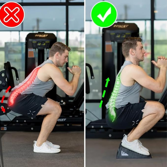 SquatWedgiez SumoWedgie 20 Degree Slant Board, 24 Inches Wide ??Heavy Duty 1000 lb Capacity, Anti-Slip Squat Wedge for Knees Over Toes Training, Heel Elevated Squats & Calf Stretching