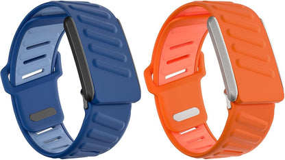 Sport Bicep Bands for Whoop 4.0-2 Pack Adjustable Silicone Breathable Wristbands Replacement Strap Compatible with Whoop 4.0/3.0 Sleep, Wearable Health, Fitness & Activity Tracker