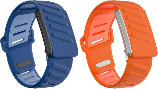 Sport Bicep Bands for Whoop 4.0-2 Pack Adjustable Silicone Breathable Wristbands Replacement Strap Compatible with Whoop 4.0/3.0 Sleep, Wearable Health, Fitness & Activity Tracker