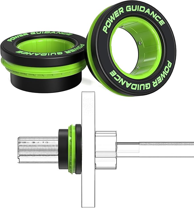 POWER GUIDANCE 50mm Barbell Clamps Barbell Collars, Quick Release Weight Olympic Barbell Clips for Bars, Non-Slip Olympic Barbell Clamps for Workout Weightlifting Fitness Training