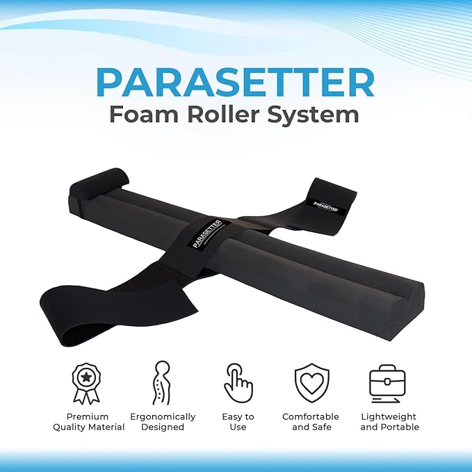 Foam Roller System for Pilates, Yoga, Back Stretches, Core Exercises - Perfect for Reducing Cortisol Levels, Relaxation, Stress Relief and Decompressing Fascia