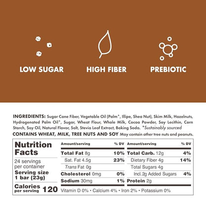 Rip Van Crispy Choco - Milk Chocolate Coated Hazelnut Wafer Bars - Low Sugar Fudge and Hazelnut Cream Filled Snack - 12 Pack
