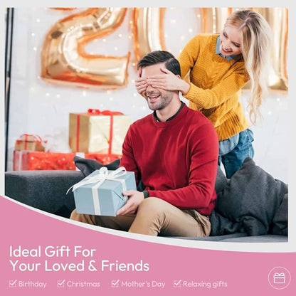 Lavender Eye Pillows for Relaxation, Yoga Eye Pillow for Meditation, Microwavable Weighted Eye Pillow for Yoga, Moist Heat & Cold Eye Compress with Aromatherapy (Pink)