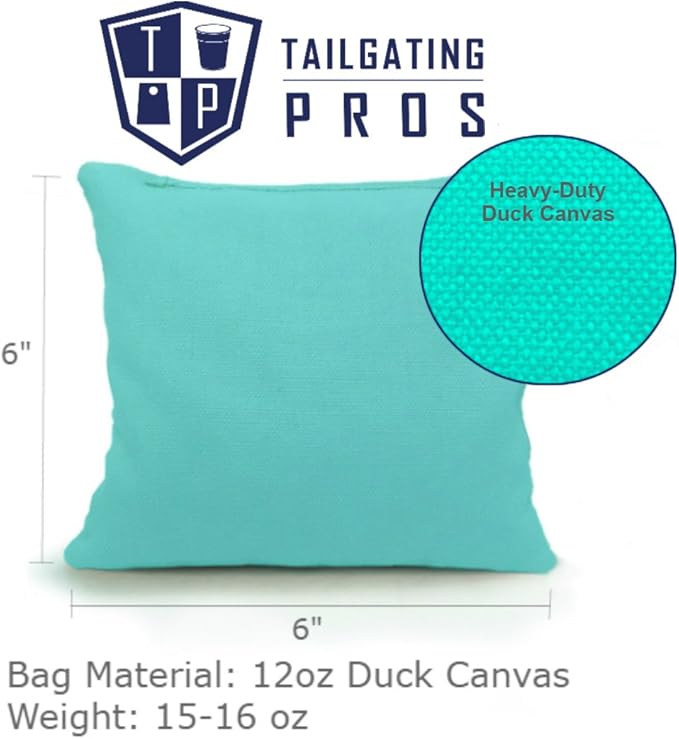 Tailgating Pros Cornhole Boards - 4'x2' Lightweight Cornhole Game- Includes Carrying Case, Set of 8 Corn Hole Bags & Tote