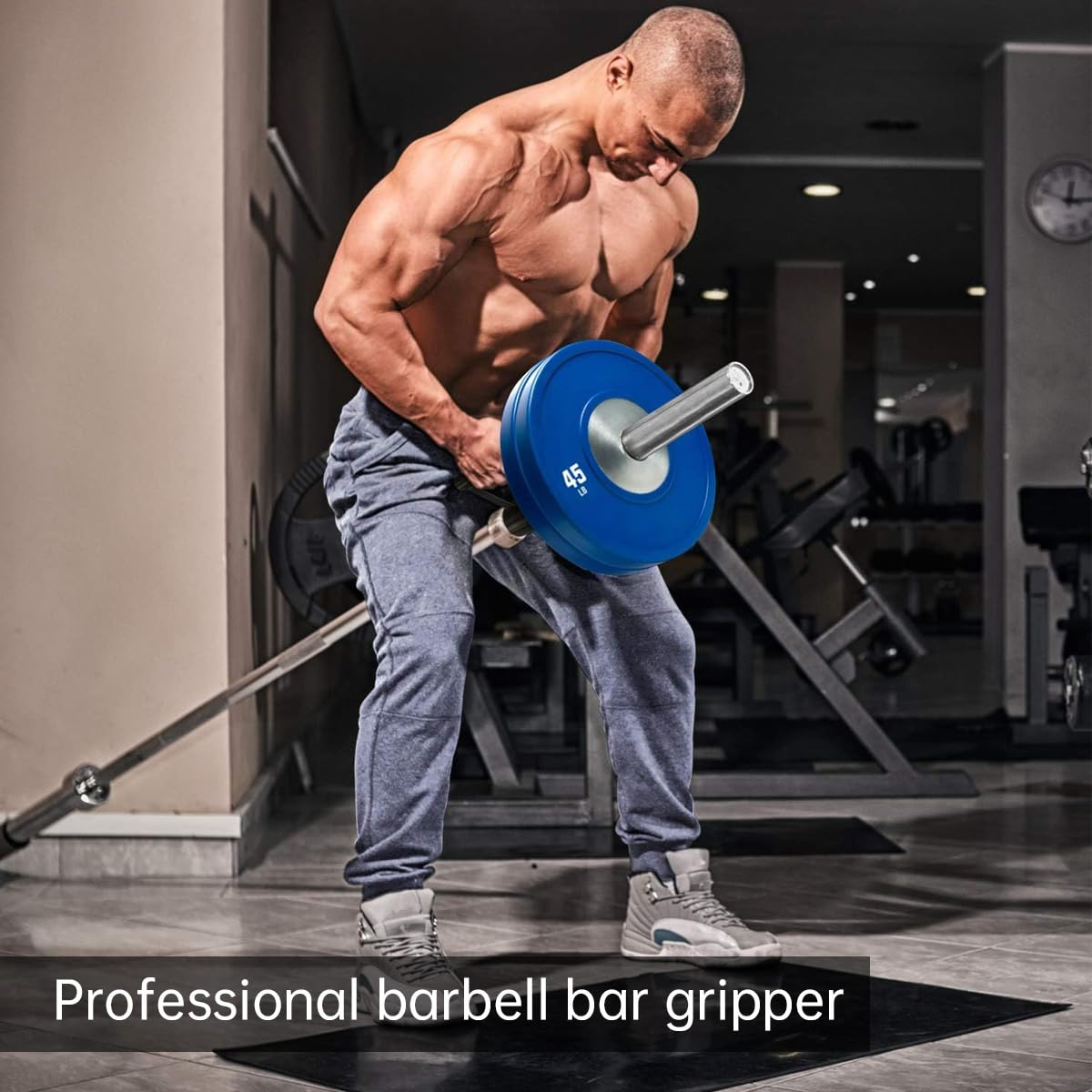 AimiDream V Bar Landmine Handle Attachment for Barbell Bar, Solid Multi-Grip Landmine Handle