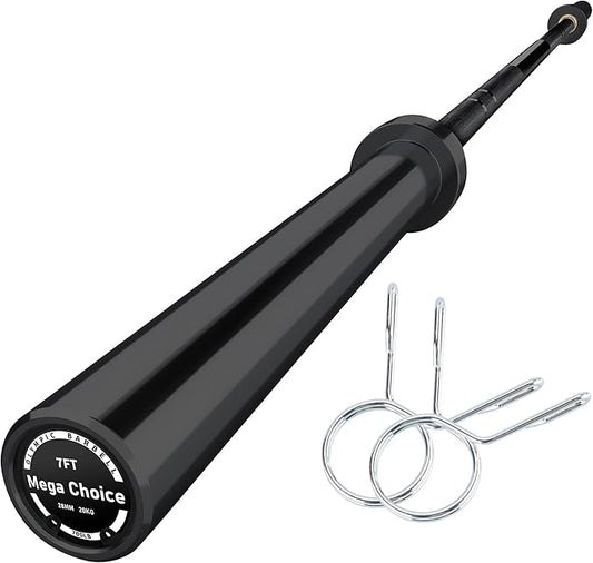 Barbell Bar for Weightlifting - 7FT Heavy Duty (1500LB/700LB), 4FT Short (500LB), 47" EZ Curl Bar - Fits 2" Standard Plates - Home Gym Strength Training