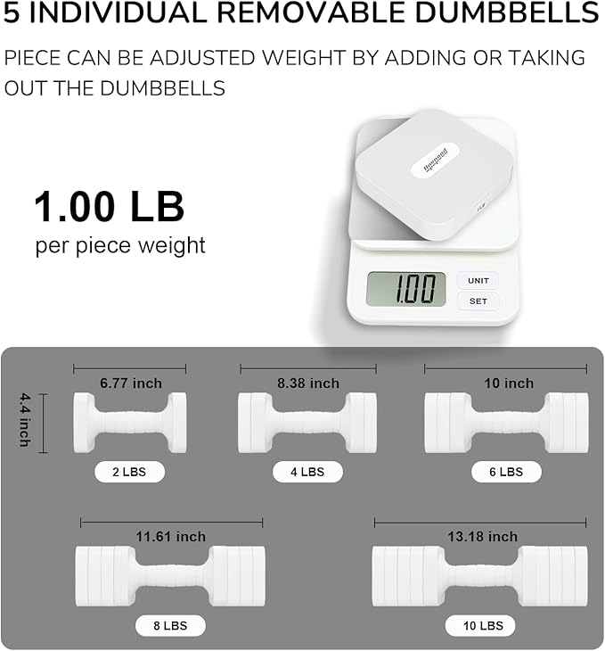 Adjustable Dumbbell Set for Women Men 16LB 20LB Hand Weights Dumbbells Sets Woman Exercise Fitness dumbbell Adjust dumbbells set of 2 for Home Gym Workout Strength Training Equipments