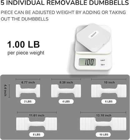 Adjustable Dumbbell Set for Women Men 16LB 20LB Hand Weights Dumbbells Sets Woman Exercise Fitness dumbbell Adjust dumbbells set of 2 for Home Gym Workout Strength Training Equipments