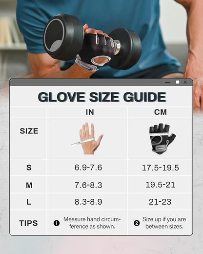 VINSGUIR Workout Gloves for Women and Men, Breathable Weight Lifting Gloves for Gym Exercise, Fitness, Training, and Cycling, with Excellent Grip and Cushion Pads