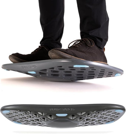 FluidStance Adult Balance Board for Standing Desk - Anti Fatigue USA Made 360 Degree Rocker Wobble Board as Exercise Equipment to Increase Focus & Movement - Sustainable Anti-Slip Plane Standing Board