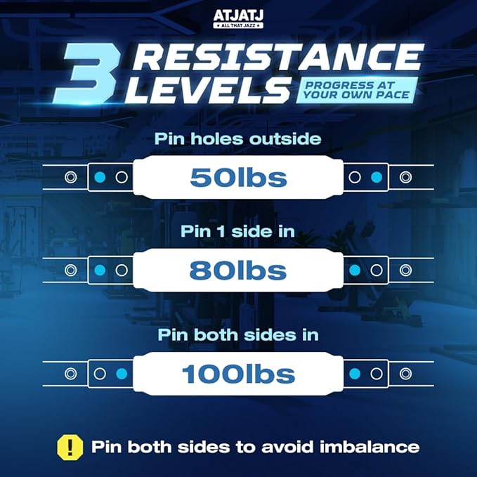 3-Level (50–100lbs) Twister Arm Trainer, Adjustable Chest & Bicep Workout Equipment for Men, Detachable Home Gym Shoulders and Forearms Muscle Training Fitness with Steel Frame & Ergonomic Handles