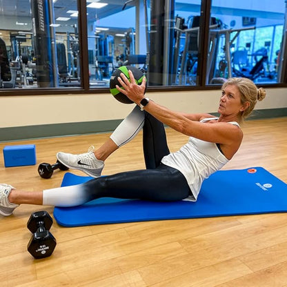 Body Sport Non-Slip Exercise Mat for Men & Women, Thick Foam Surface for Yoga, Pilates, Fitness & Aerobic Workouts