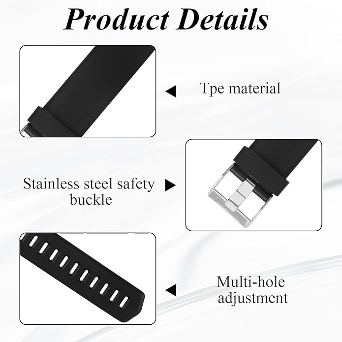 Watch Bands Replacement for ID115plus HR, Very Fit Pro Activity Fitness Tracker Wrist Bands Set, Multicolor Veryfitpro Smart Watch Strap Replacements