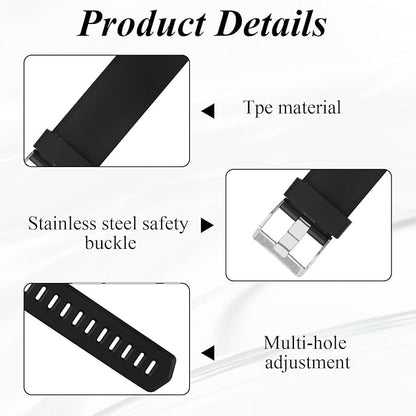 Watch Bands Replacement for ID115plus HR, Very Fit Pro Activity Fitness Tracker Wrist Bands Set, Multicolor Veryfitpro Smart Watch Strap Replacements