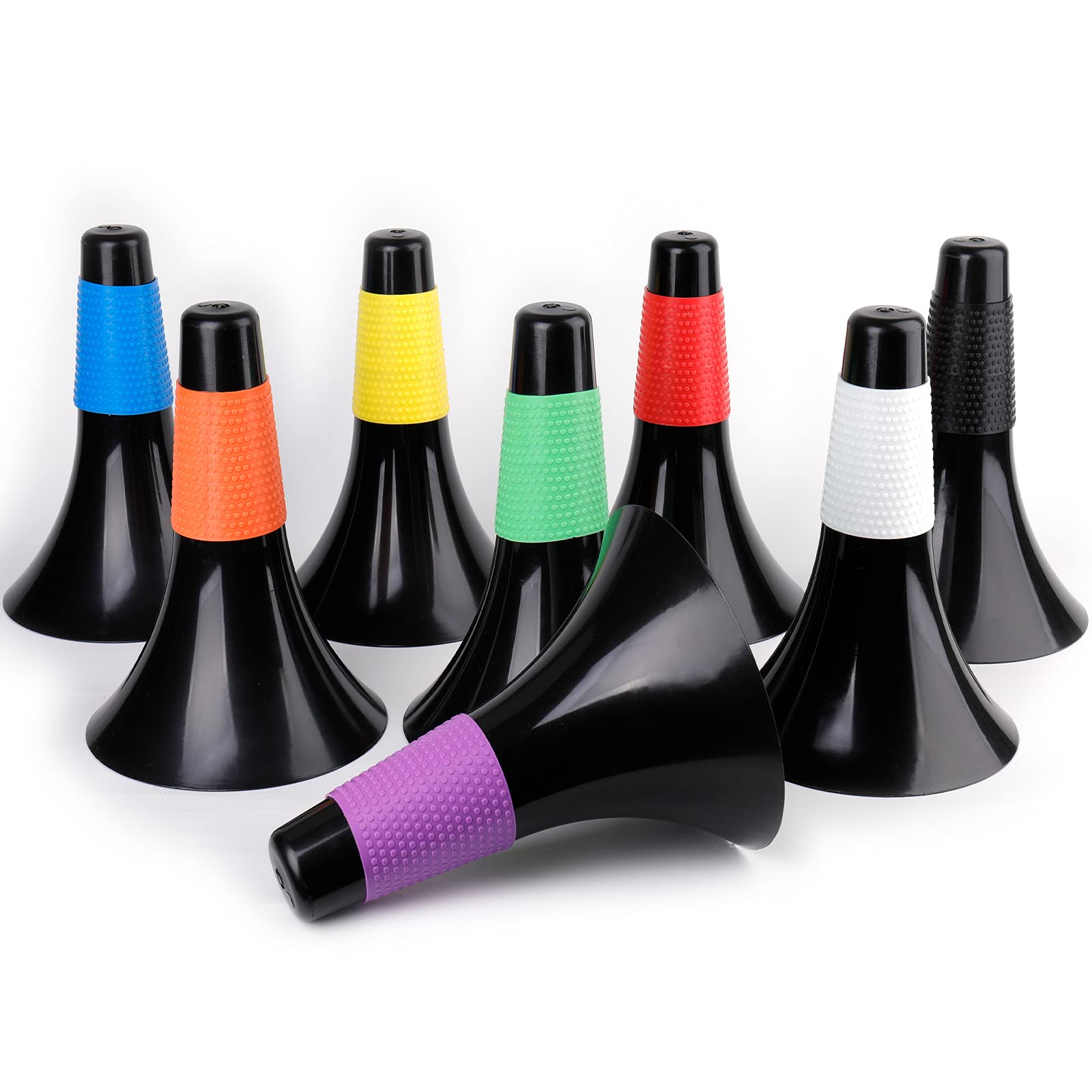 ZEAYEA 8 Pcs Agility Training Sport Cone, 9 Inches Soccer Cones with Carry Bag, Basketball Training