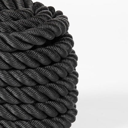 Titan Fitness Battle Rope 50ft x 2in, Poly Dacron Heavy Rope for Home Gym Conditioning Workouts, Cross-Train, Strength Training Exercises
