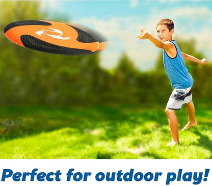 Liberty Imports 6 PCS Kids Soft Flying Foam Discs, 10" Sport Toy Throwing Flying Disks for Safe Play, Indoor Outdoor Family Party Game Bulk Activities