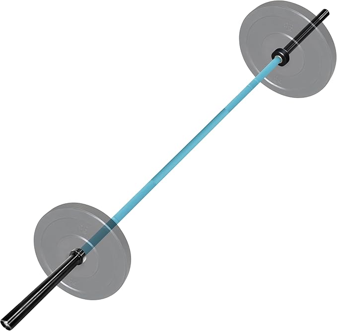 Tribe WOD Olympus Barbell Bar & Weight Bar - Durable, Bend-proof for Men and Women, Multipurpose Cerakote Weightlifting and Powerlifting Barbell for Home and Gym - Maximum Training Adaptability