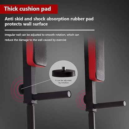 PLKO Wall Mount Pull Up Bar Wall Mounted Body Press Pull Up Bar Gym Chin-Up for Upper Body Workout