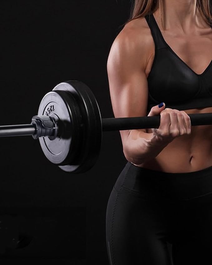 Barbell Clips 1 Inch Quick Release Weight Clamps 0.9-1.18inch Multi-Size Adjustable Olympic Clamps for Bars