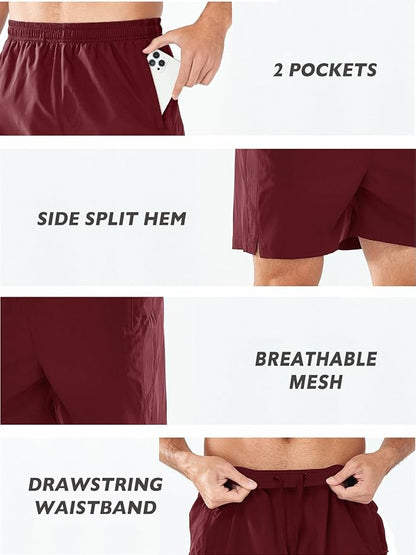 NORTHYARD Men's Running Athletic Shorts 5'' Workout Gym Tennis Short Quick Dry Lightweight Active Sports Basketball