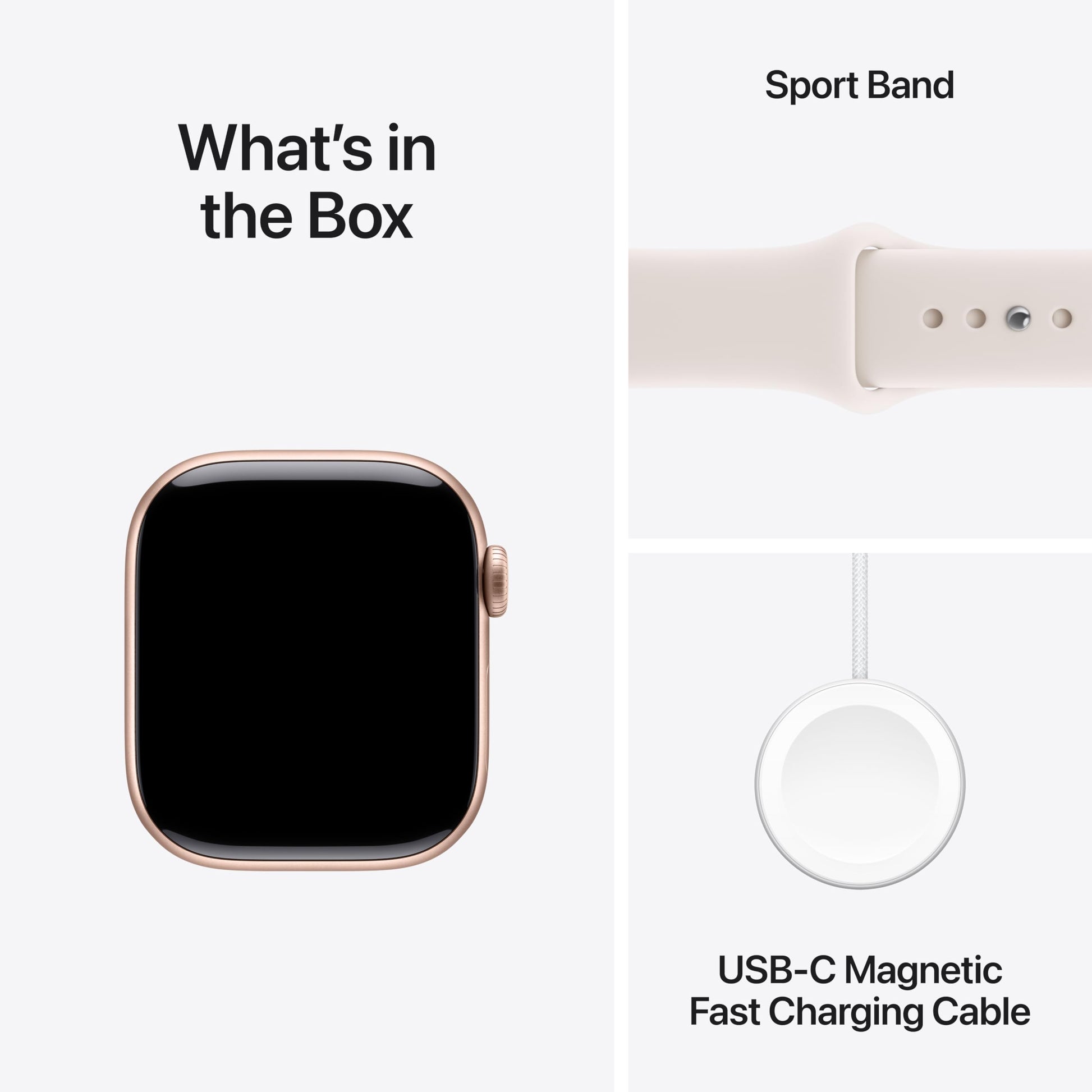 Apple Watch Series 11 [GPS 42mm] Smartwatch with Rose Gold Aluminum Case with Light Blush Sport