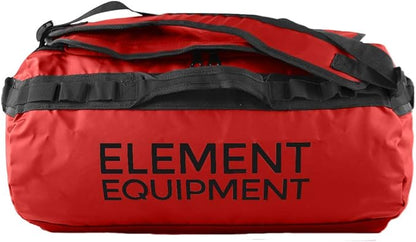 Element Equipment Trailhead Duffel Bag Shoulder Straps Waterproof Red Large